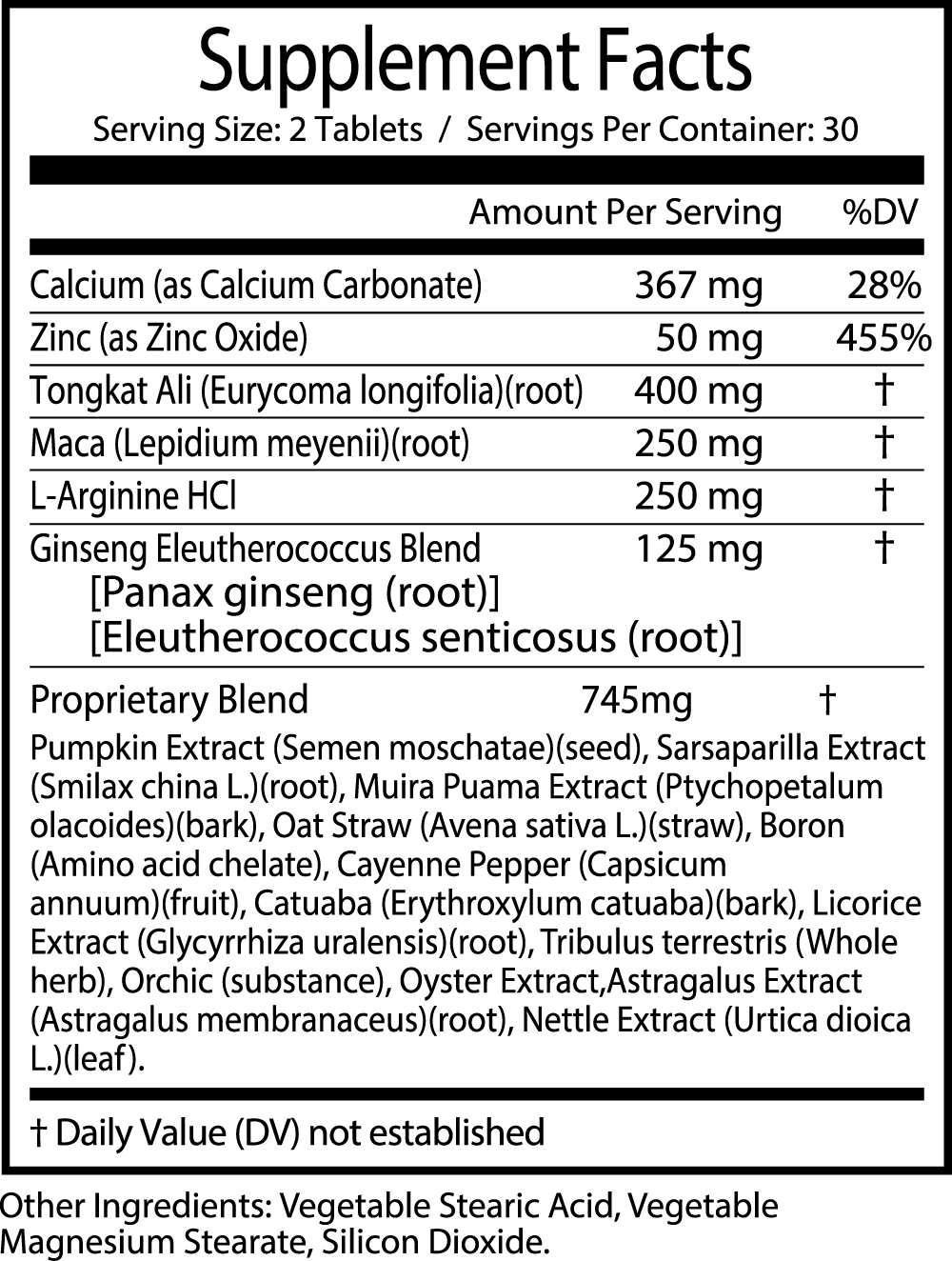 Male Energy Booster Tablets